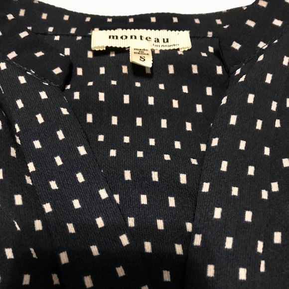 SMALL BLUE & WHITE MONTEAU MINI DRESS - Picture 9 of 10